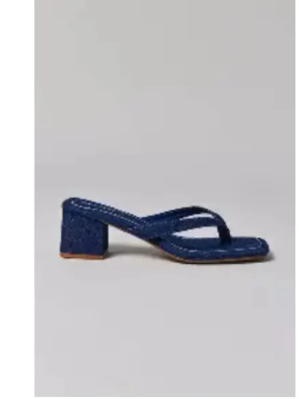 NIB Urban Outfitters Current Season Denim Katie Block Heel Sandals SzUS 6/EU 37